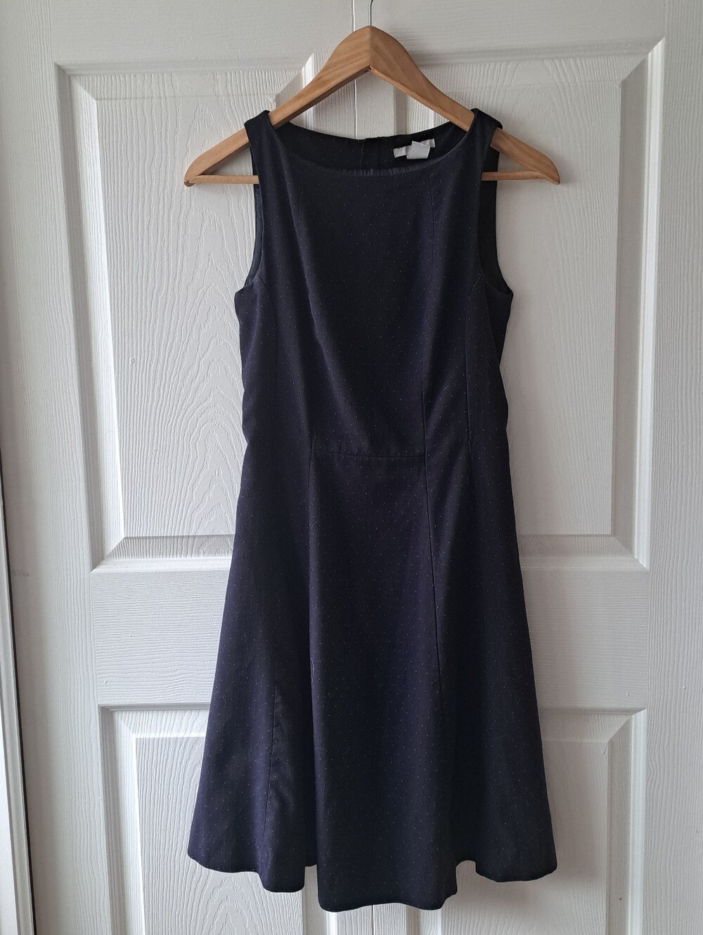H&M Blue Polka Dot Sleeveless A-Line Dress Size 6